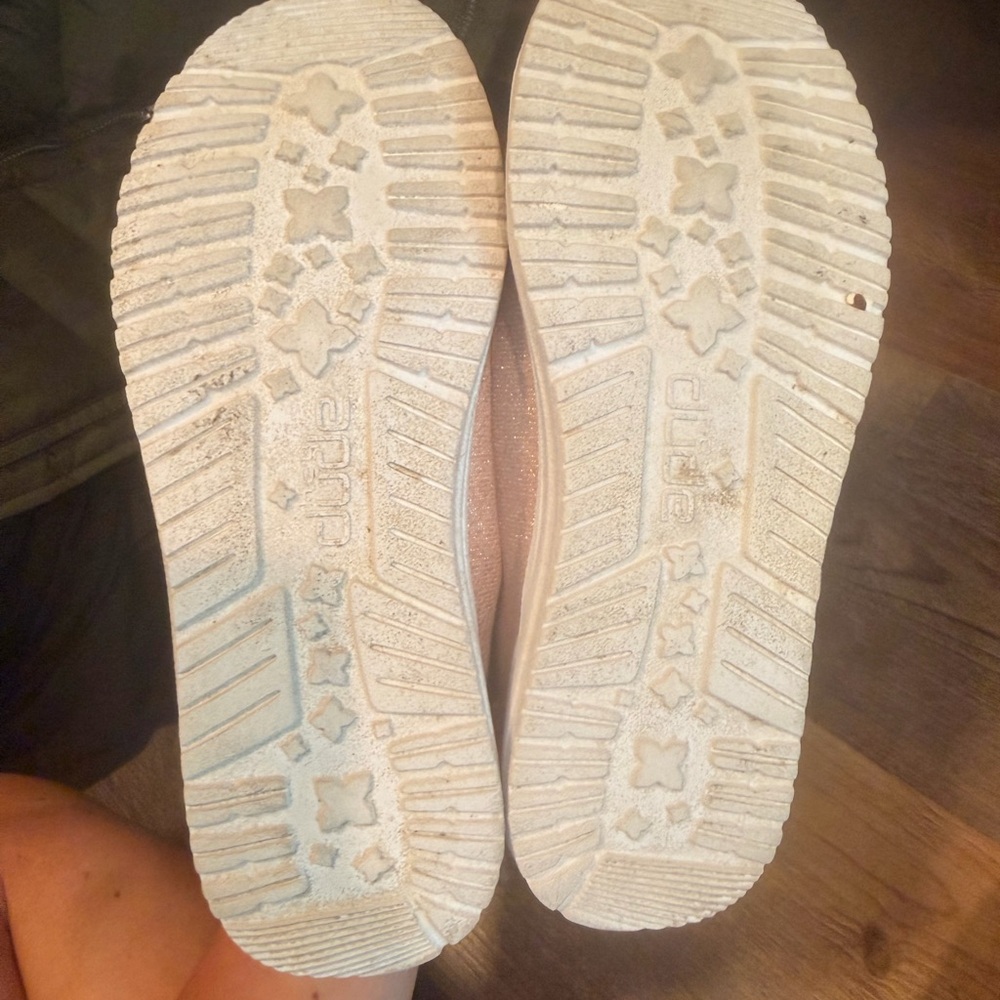 Hey Dude Sparkle Blush Pink Slip-On Sneakers - Picture 3 of 3